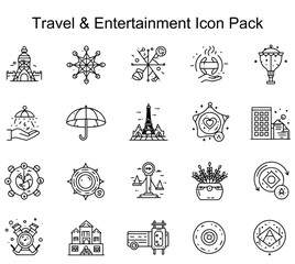 Travel & Entertainment Icon Pack