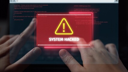 Cybersecurity defense and system protection from hackers, secure digital systems, cyberattack...