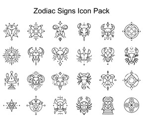 Zodiac Signs Icon Pack