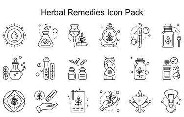 Herbal Remedies Icon Pack