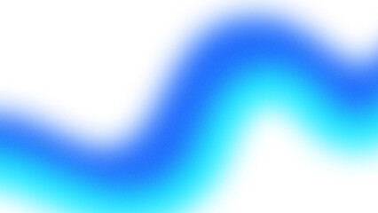 Abstract gradient wave elements on a transparent background. Glowing blue color background design with noise and grainy texture