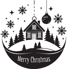 Obraz premium christmas greeting card