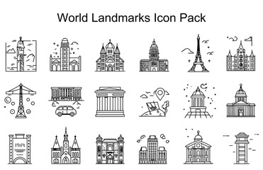 World Landmarks Icon Pack
