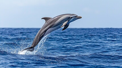 Fototapeta premium Dolphin jumping out of water