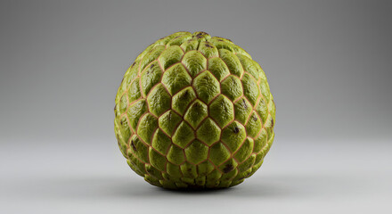 Obraz premium Fresh Custard Apple Fruit Isolated on Gray Background fruit