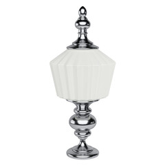 glass vase on a white background
