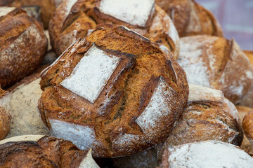 Rustic Artisan Sourdough Bread Close-Up