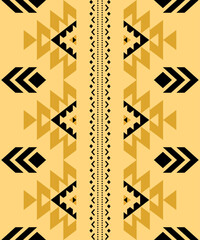 Abstract yellow ethnic art .Seamless pattern in tribal,folk embroidery,and Native American style.
Aztec geometric art ornament print.Design for carpet,cover.Wallpaper,wrapping,fabric,clothing.