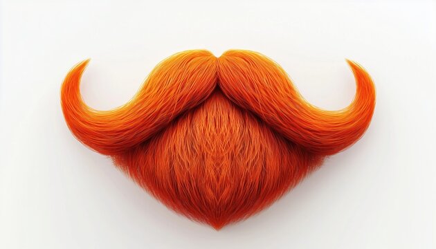 Artistic Creation Of Facial Hair Sketches - An Original Drawing Of A Man'S Beard And Moustache, Handcrafted With Detailed Precision.