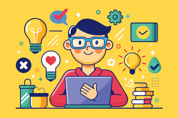 set of business icons