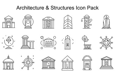 Architecture & Structures Icon Pack
