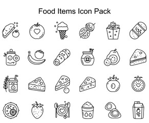 Food Items Icon Pack
