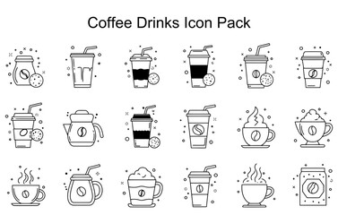 Coffee Drinks Icon Pack