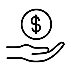 Saving Cost Effective Editable Stroke Icon