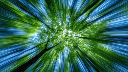 A green tree with a blue sky in the background