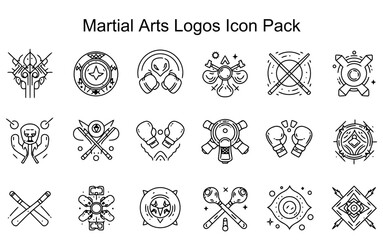 Martial Arts Logos Icon Pack