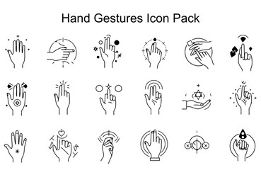 Hand Gestures Icon Pack
