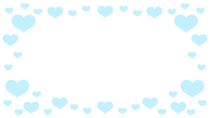 ハートフレーム青