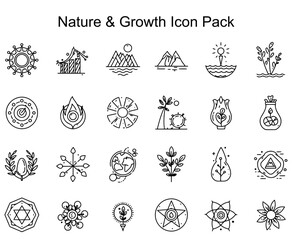 Nature & Growth Icon Pack