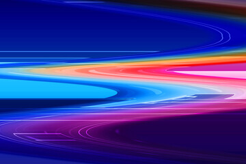 2d illustration Abstract futuristic electronic circuit technology background