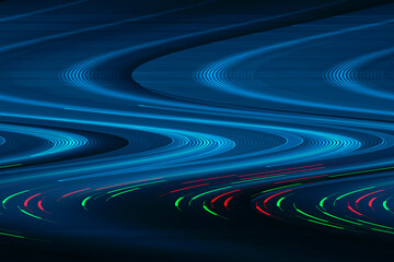 2d illustration Abstract futuristic electronic circuit technology background