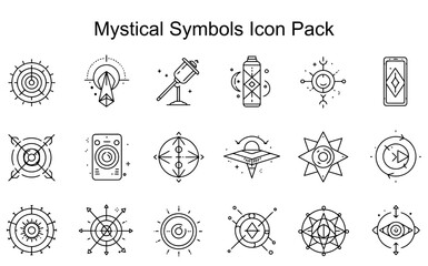 Mystical Symbols Icon Set