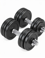 Naklejka premium dumbbell isolated on white