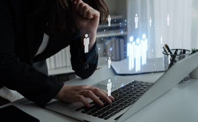 Global human network and workforce distribution highlight human, network, and global presence...