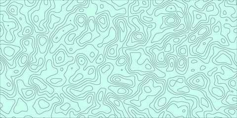 Curved elevation lines defining abstract land structures

