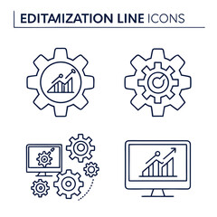 Obraz premium set of gears