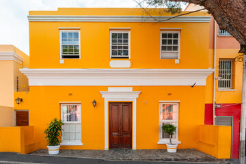 Strahlendes Oranges Haus in Bo-Kaap