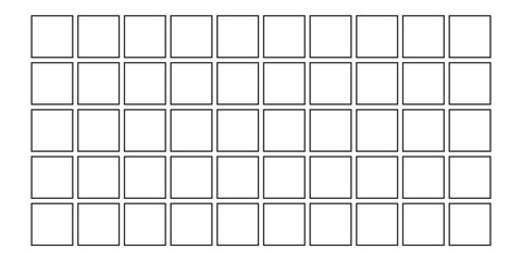 Minimalist black and white square grid pattern on a white background, Vector EPS 10