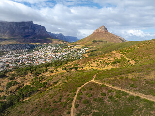 Kapstadt Panorama mit Tafelberg und Lion's Head