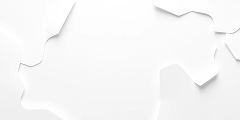 Abstract white and grey paper cut pattern, modern minimalist background texture,  shade,  modern