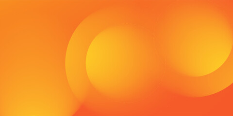 Minimal geometric background. Orange elements with fluid gradient. Dynamic shapes composition. Eps10 vector