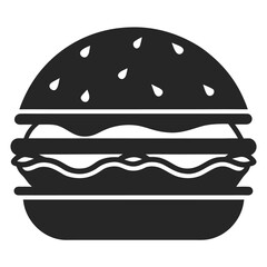vector illustration of a hamburger