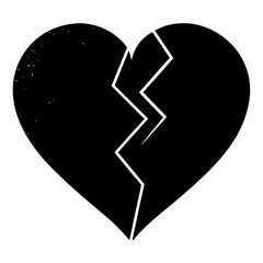 Broken heart  Icon Romantic Love Symbols, Hearts, Cupid, Gifts & Celebration Graphics