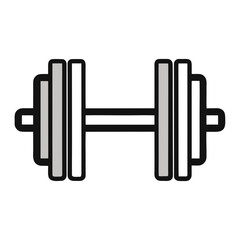 hand with dumbbell