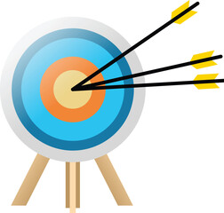 Archery Target Vector Illustration