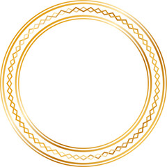 Luxury Golden Emblem Badge with Crown and Ribbon

