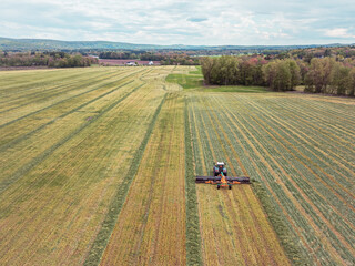 Fototapeta premium Making windrows