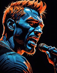 Singing man