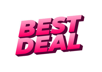 Best Deal Promotional Text design