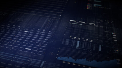 Dynamic data visuals for business info graphics, animated charts, and data-driven insights for a business meeting mock-up. Explore the world of trading, stock exchanges, and crypto