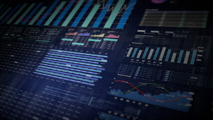 Dynamic data visuals for business info graphics, animated charts, and data-driven insights for a...