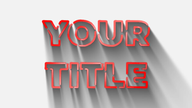 Clean Elegant Animated Title for Wide Screen