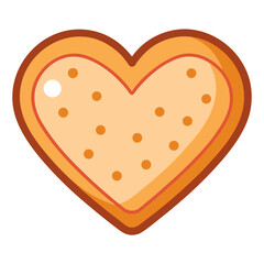 Heart-shaped cookie Icon Romantic Love Symbols, Hearts, Cupid, Gifts & Celebration Graphics