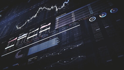 Dynamic data visuals for business info graphics, animated charts, and data-driven insights for a...