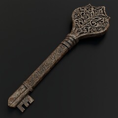 Ornate antique key