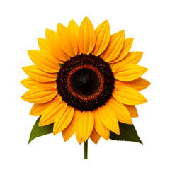 Fototapeta premium Vector Sunflower Illustration on White Background – Realistic Style
